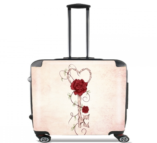  Key Of Love for Wheeled bag cabin luggage suitcase trolley 17" laptop
