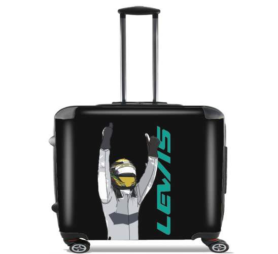  Lewis Hamilton F1 for Wheeled bag cabin luggage suitcase trolley 17" laptop