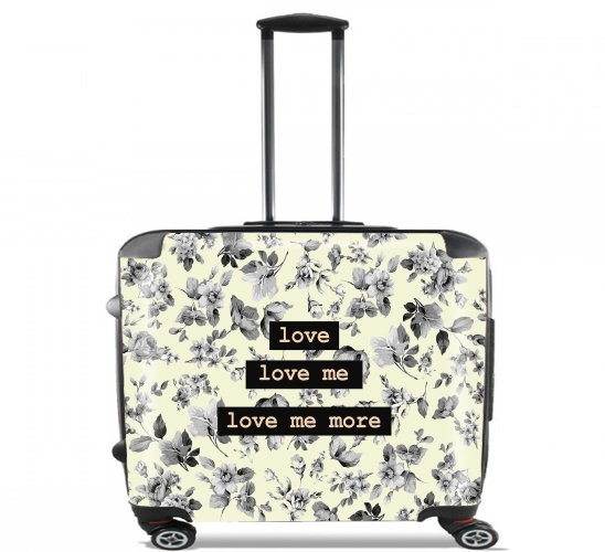  love me more for Wheeled bag cabin luggage suitcase trolley 17" laptop