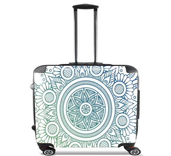 Mandala Peaceful for Wheeled bag cabin luggage suitcase trolley 17" laptop