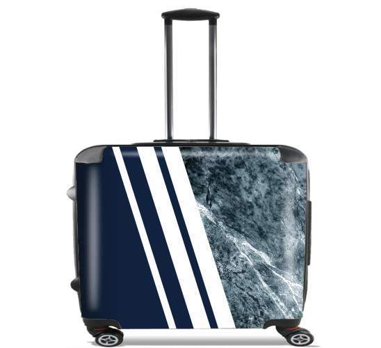  Marble Navy for Wheeled bag cabin luggage suitcase trolley 17" laptop