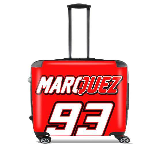  Marc marquez 93 Fan honda for Wheeled bag cabin luggage suitcase trolley 17" laptop