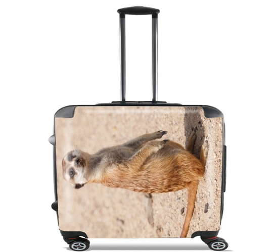  Meerkat for Wheeled bag cabin luggage suitcase trolley 17" laptop