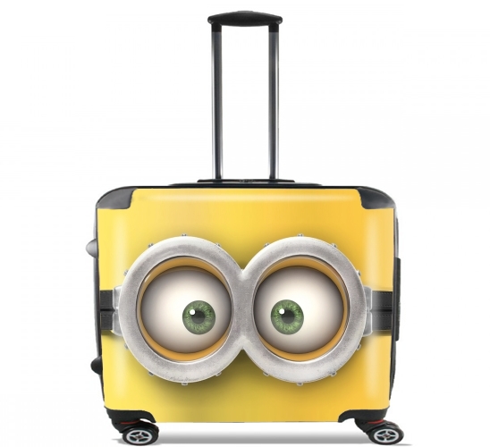  minion 3d  for Wheeled bag cabin luggage suitcase trolley 17" laptop