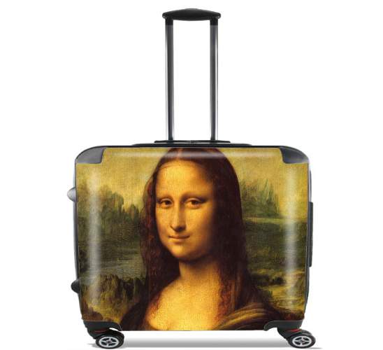  Mona Lisa for Wheeled bag cabin luggage suitcase trolley 17" laptop