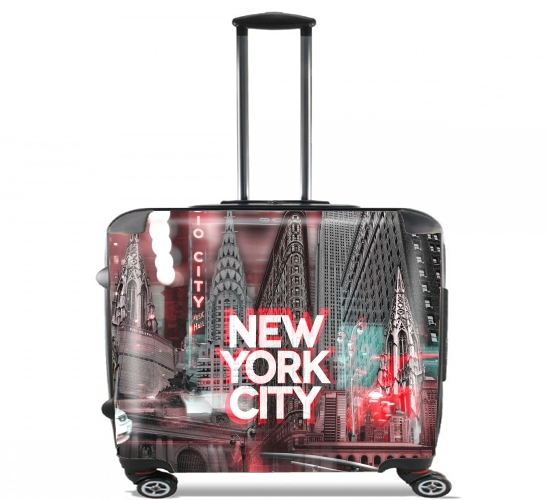  New York City II [red] for Wheeled bag cabin luggage suitcase trolley 17" laptop