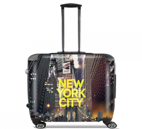  New York City II [yellow] for Wheeled bag cabin luggage suitcase trolley 17" laptop