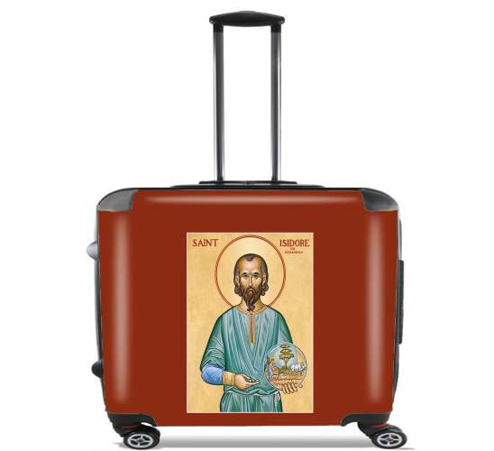  Saint Isidore for Wheeled bag cabin luggage suitcase trolley 17" laptop