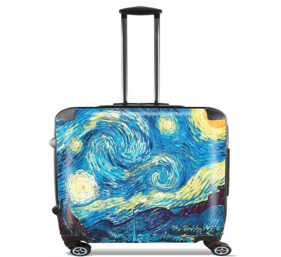  The Starry Night for Wheeled bag cabin luggage suitcase trolley 17" laptop