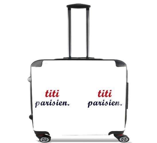  titi parisien for Wheeled bag cabin luggage suitcase trolley 17" laptop