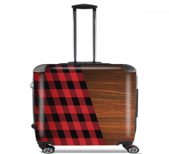  Wooden Lumberjack for Wheeled bag cabin luggage suitcase trolley 17" laptop