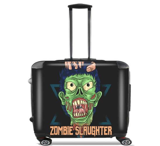  Zombie slaughter illustration for Wheeled bag cabin luggage suitcase trolley 17" laptop