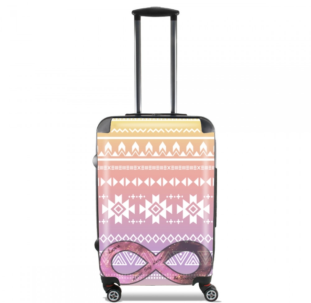 Pink Aztec Infinity for Lightweight Hand Luggage Bag - Cabin Baggage