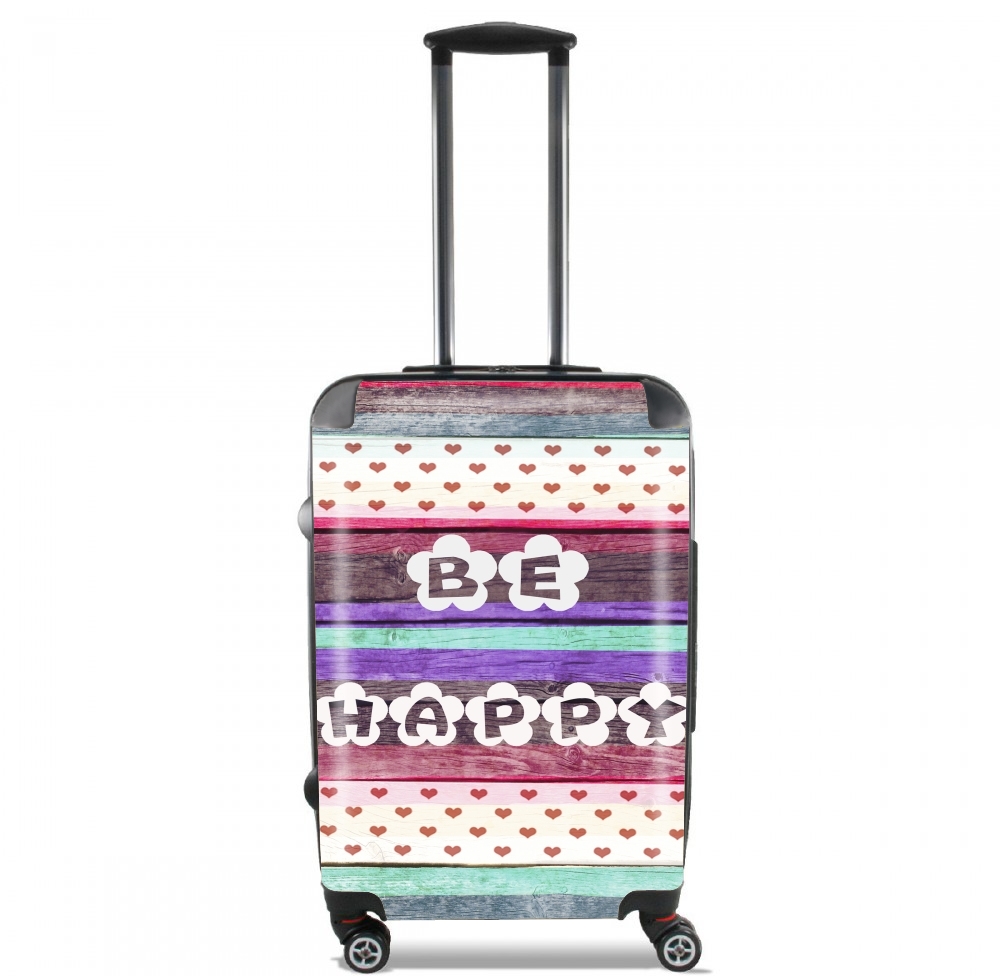  Be Happy Hippie for Lightweight Hand Luggage Bag - Cabin Baggage
