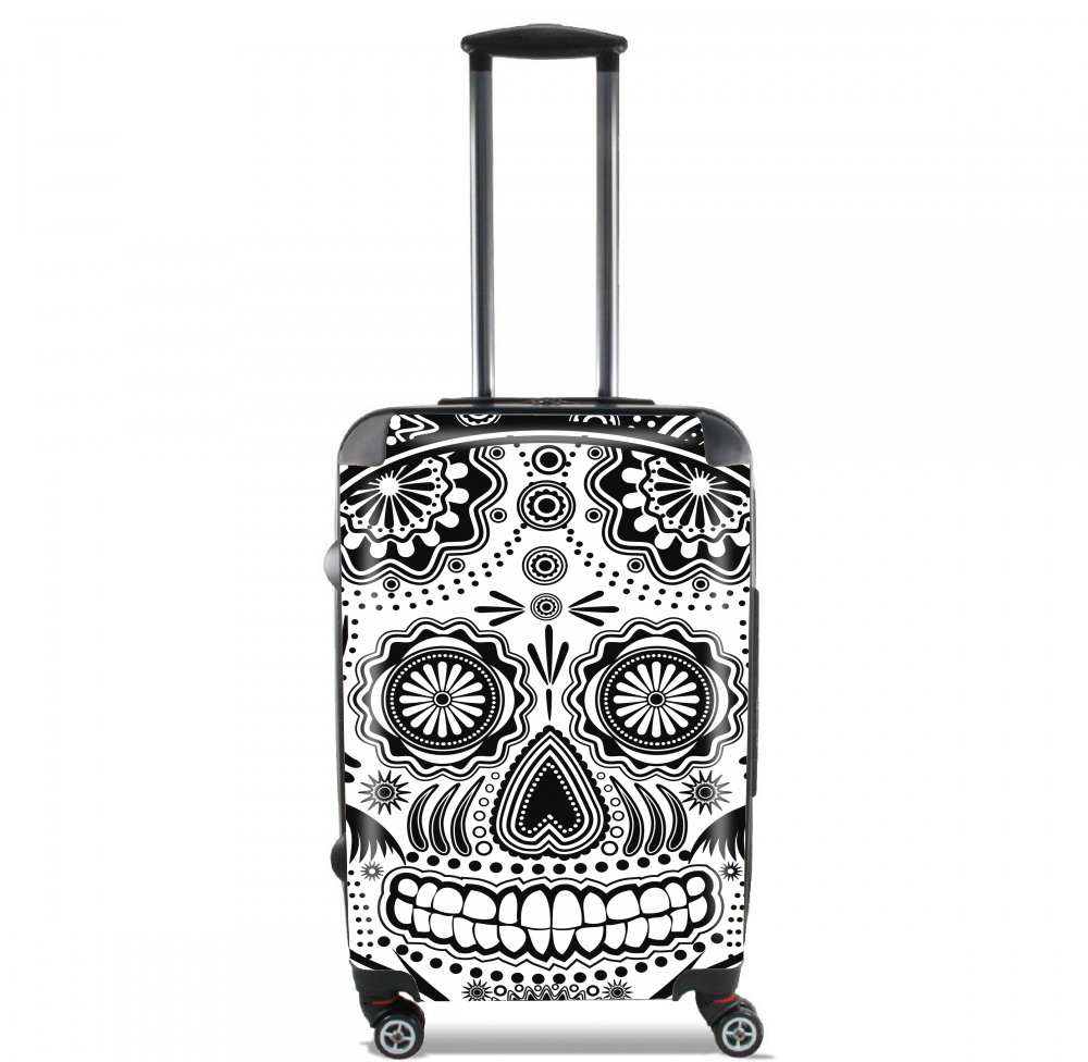  black and white sugar skull for Lightweight Hand Luggage Bag - Cabin Baggage