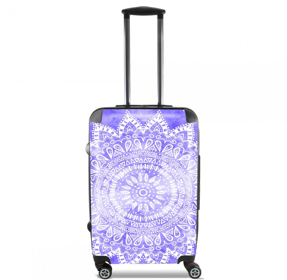  Bohemian Flower Mandala in purple for Lightweight Hand Luggage Bag - Cabin Baggage