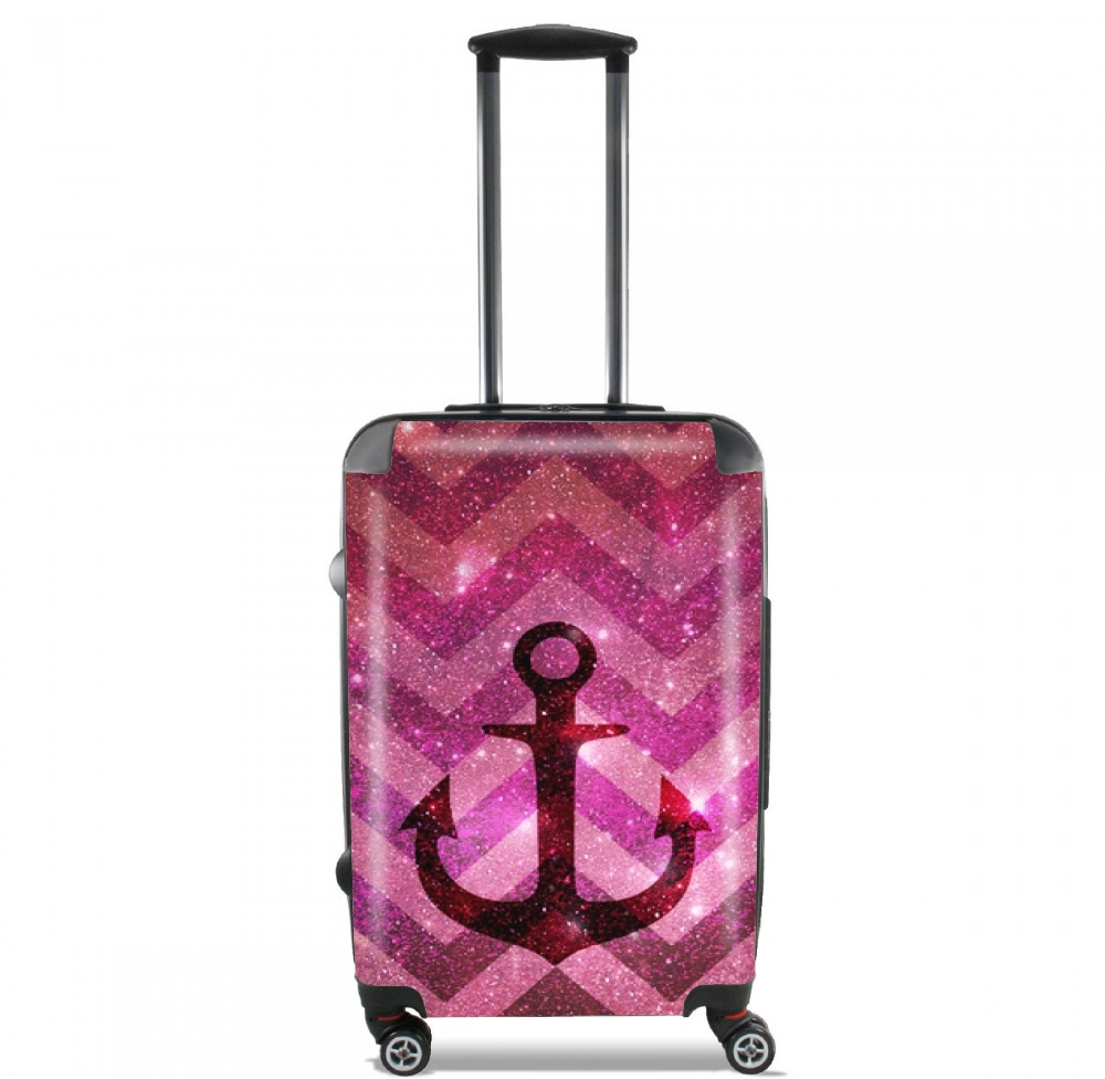  Anchor Chevron Red for Lightweight Hand Luggage Bag - Cabin Baggage
