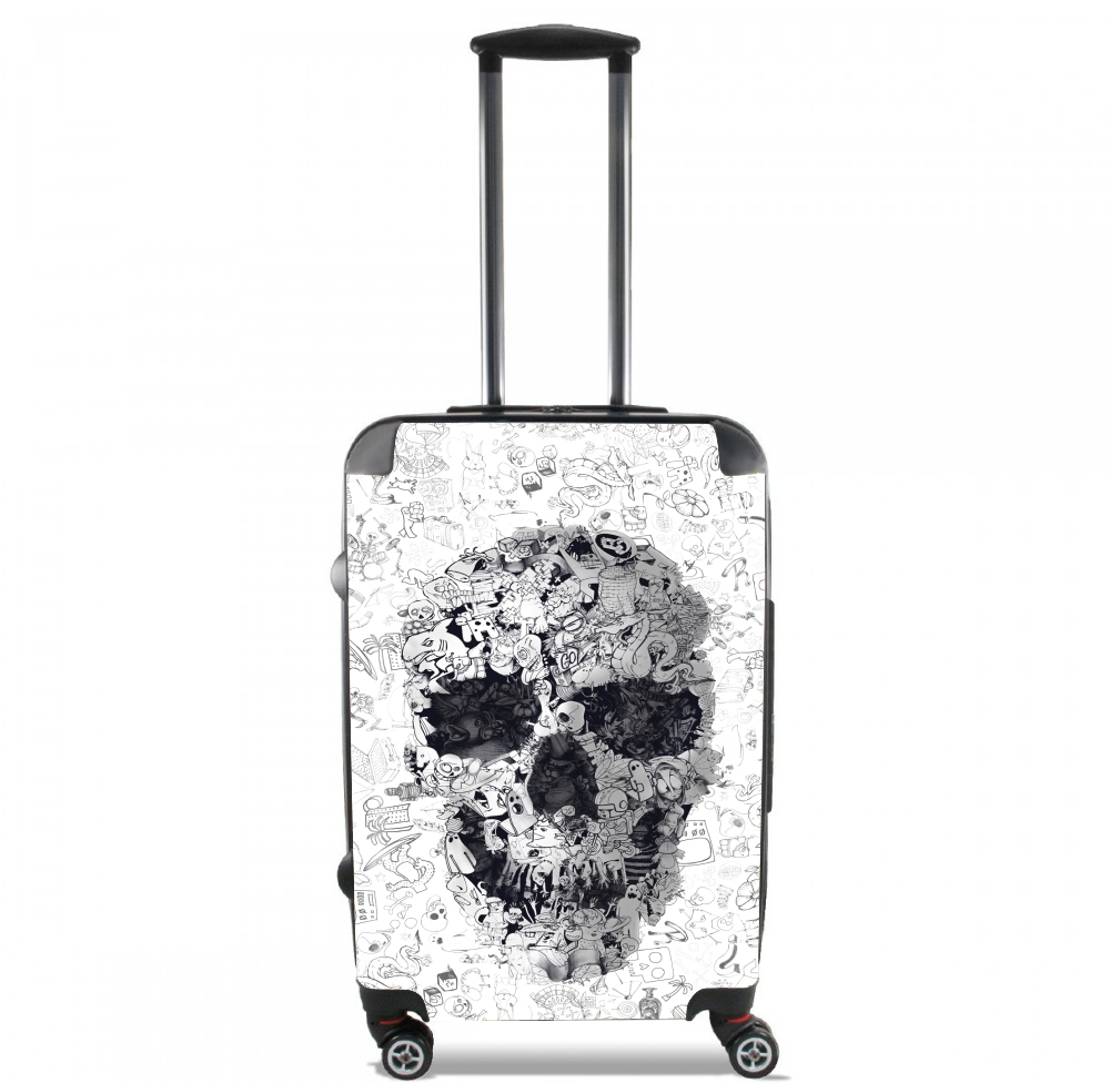  Doodle Skull for Lightweight Hand Luggage Bag - Cabin Baggage
