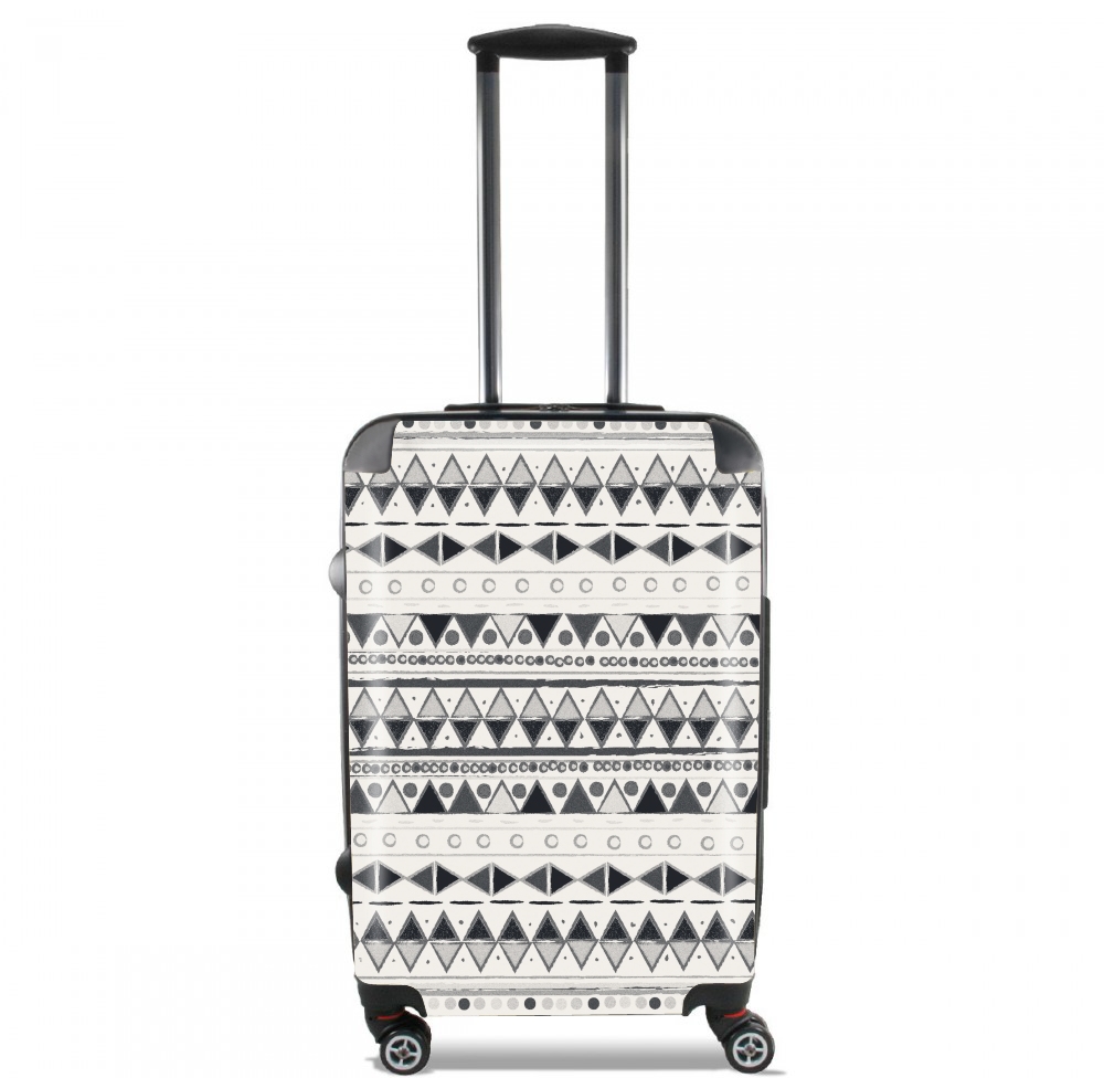  Ethnic Candy Tribal in Black and White for Lightweight Hand Luggage Bag - Cabin Baggage