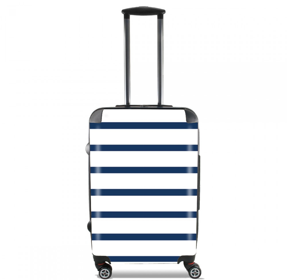  Marinière Blue / White for Lightweight Hand Luggage Bag - Cabin Baggage