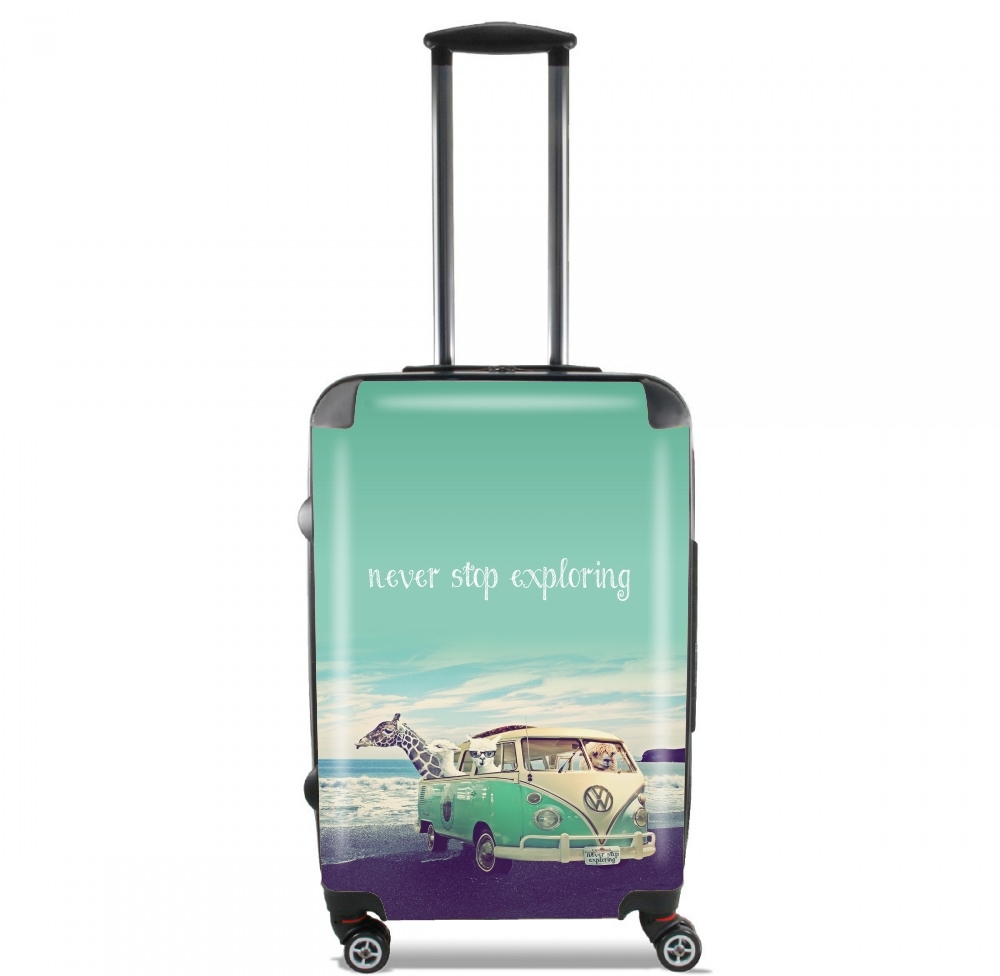  Never Stop Exploring - Lamas on Holidays for Lightweight Hand Luggage Bag - Cabin Baggage