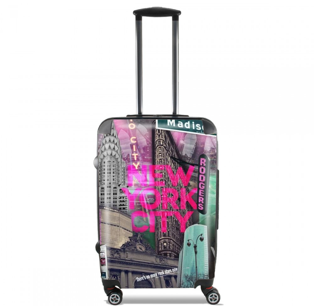  New York City II [pink] for Lightweight Hand Luggage Bag - Cabin Baggage