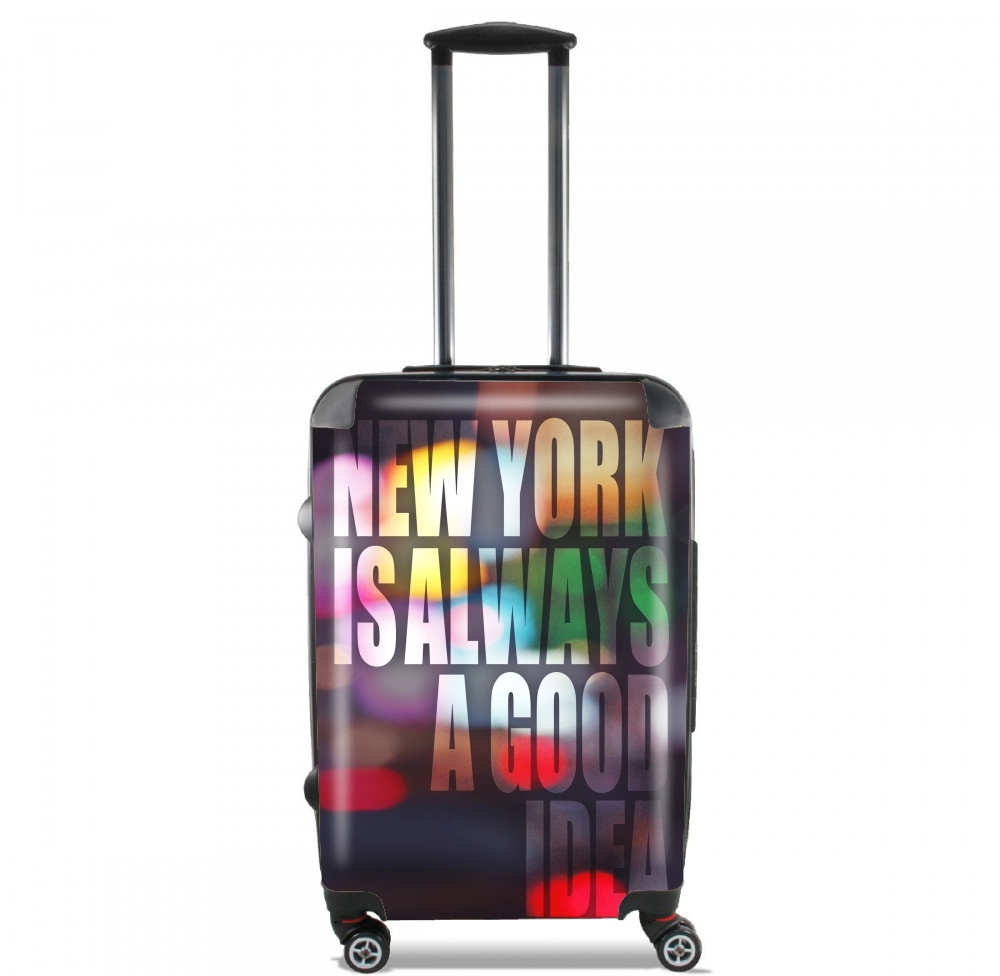  New York in the night red light for Lightweight Hand Luggage Bag - Cabin Baggage