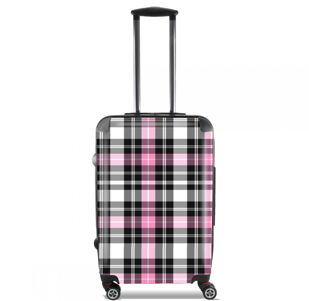  Pink Plaid for Lightweight Hand Luggage Bag - Cabin Baggage