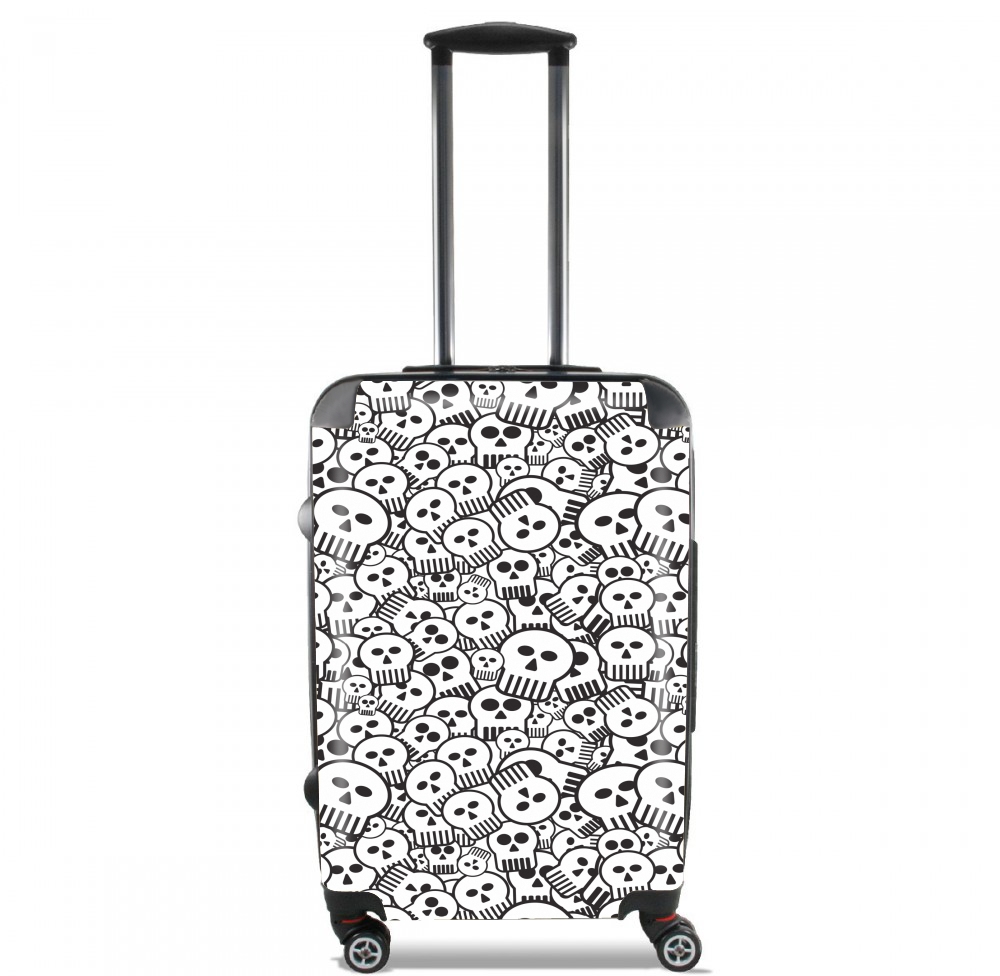  toon skulls, black and white for Lightweight Hand Luggage Bag - Cabin Baggage