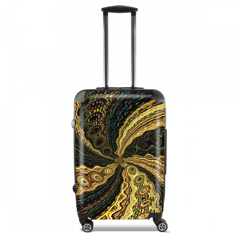  Twirl and Twist black and gold for Lightweight Hand Luggage Bag - Cabin Baggage