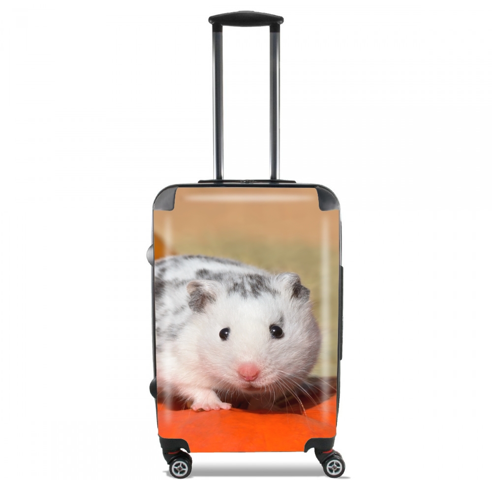  White Dalmatian Hamster with black spots  for Lightweight Hand Luggage Bag - Cabin Baggage