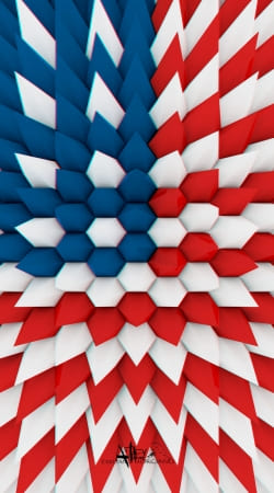 cover 3D Poly USA flag