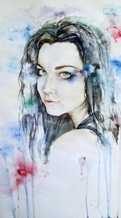 cover Amy Lee Evanescence watercolor art