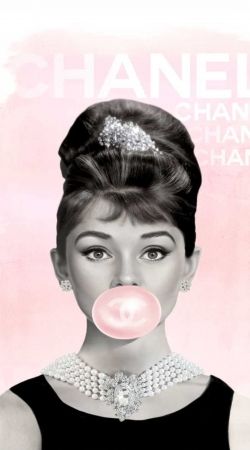 cover Audrey Hepburn bubblegum