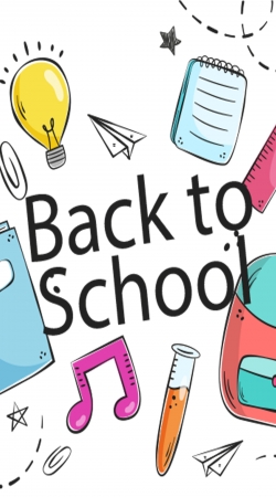 cover Back to school background drawing