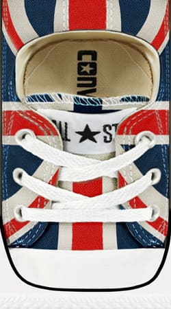 cover All Star Basket shoes Union Jack London