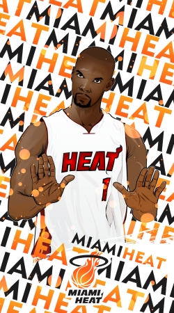 cover Basketball Stars: Chris Bosh - Miami Heat