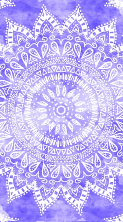 cover Bohemian Flower Mandala in purple