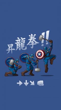 cover Captain America - Thor Hammer