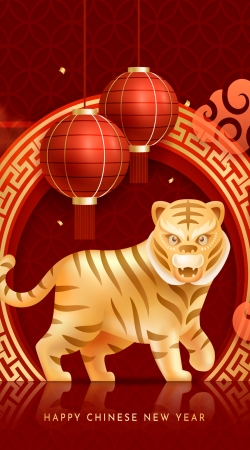cover chinese new year Tiger