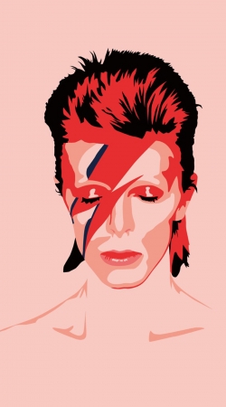 cover David Bowie Minimalist Art