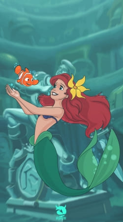 cover Disney Hangover Ariel and Nemo