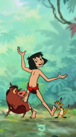 cover Disney Hangover Mowgli Timon and Pumbaa 