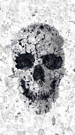 cover Doodle Skull