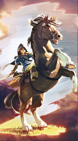 cover Epona Horse with Link
