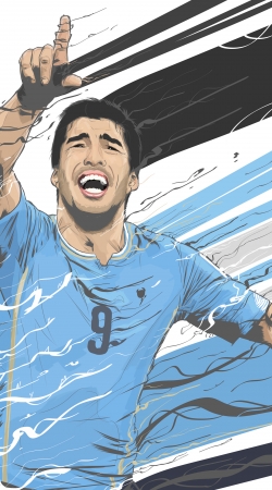 cover Football Stars: Luis Suarez - Uruguay