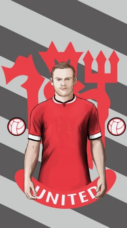 cover Football Stars: Red Devil Rooney ManU