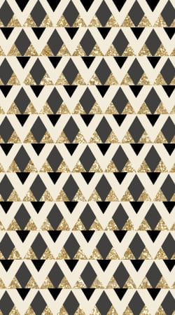 cover Glitter Triangles in Gold Black And Nude