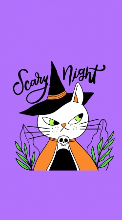 cover halloween cat sorcerer