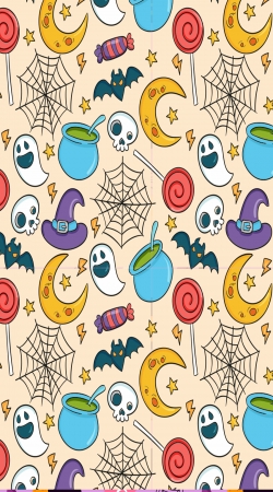 cover Halloween Pattern Potion